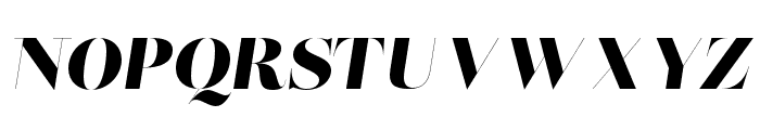 Lust Didone Display Italic Font UPPERCASE