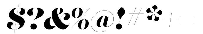 Lust Didone Fine Italic Font OTHER CHARS