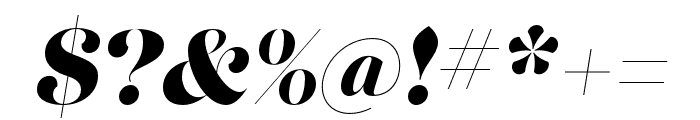 Lust Slim Display Italic Font OTHER CHARS