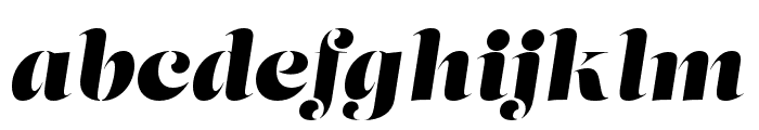 Lust Stencil Display Italic Font LOWERCASE