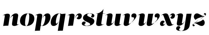 Lust Stencil Display Italic Font LOWERCASE