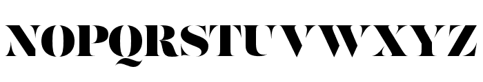 Lust Stencil Fine Font UPPERCASE