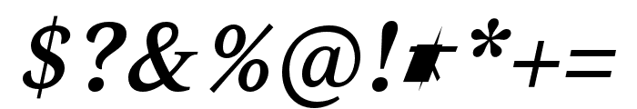 Lust Text Medium Italic Font OTHER CHARS