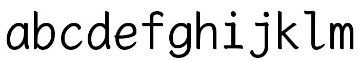 Lxgw Wenkai Mono Tc Regular Font LOWERCASE