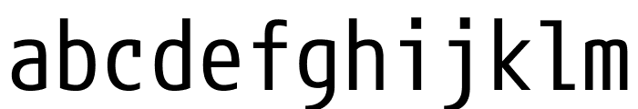 M+ 1mn Regular Font LOWERCASE