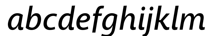 Macha Medium Italic Font LOWERCASE