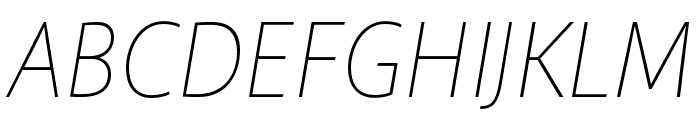 Macha Thin Italic Font UPPERCASE