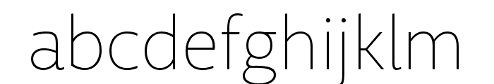 Macha Thin Font LOWERCASE