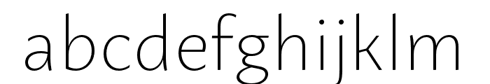 Macho ExtraLight Font LOWERCASE