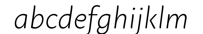 Macho Light Italic Font LOWERCASE
