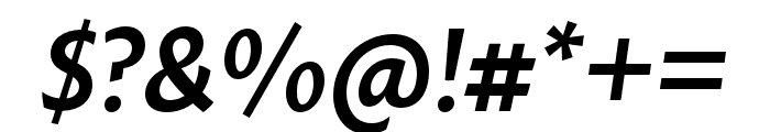 Macho SemiBold Italic Font OTHER CHARS