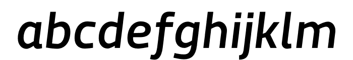 MachoModular Medium Italic Font LOWERCASE