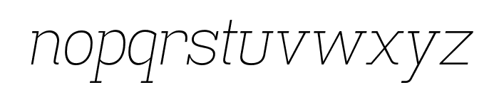 Madawaska ExtraLight Italic Font LOWERCASE