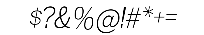 Madawaska Light Italic Font OTHER CHARS