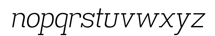 Madawaska Light Italic Font LOWERCASE