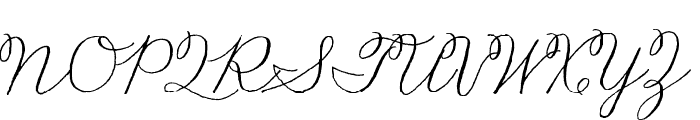 Madelinette Grande Regular Font UPPERCASE