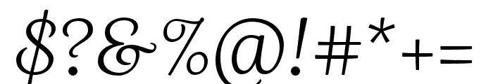 Madre Script Italic Font OTHER CHARS