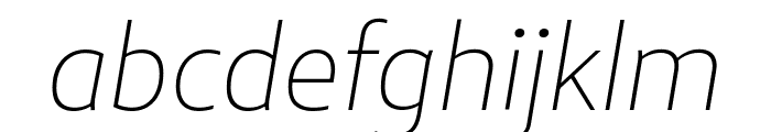 Mae Variable Thin Italic Font LOWERCASE