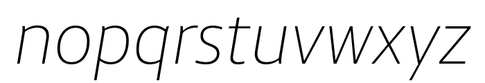 Mae Variable Thin Italic Font LOWERCASE