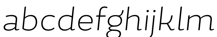 Magallanes ExtraLight It Font LOWERCASE
