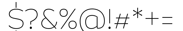 Magallanes UltraLight Font OTHER CHARS