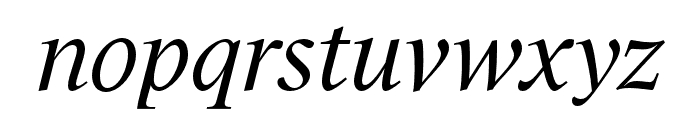 Magister Italic Font LOWERCASE