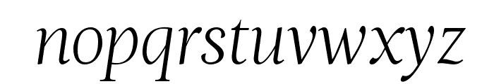 Magneta Condensed Thin Italic Font LOWERCASE