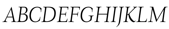 Magneta Thin Italic Font UPPERCASE