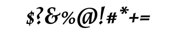 Maiola Bold Italic Font OTHER CHARS