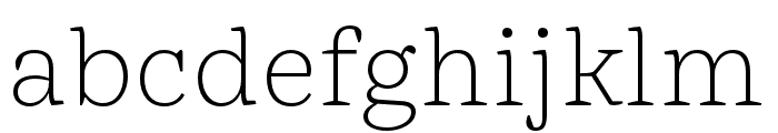 Mala Condensed Light Font LOWERCASE