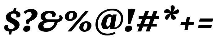 Mala ExtraBold Italic Font OTHER CHARS