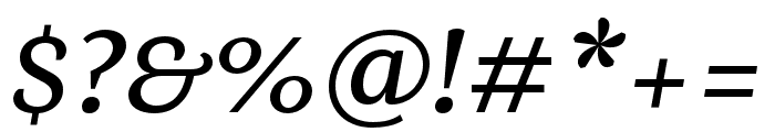 Mala Medium Italic Font OTHER CHARS