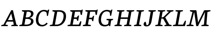 Mala Medium Italic Font UPPERCASE