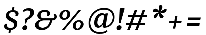 Mala SemiBold Italic Font OTHER CHARS