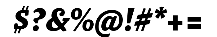 Malaga OTCE Bold Italic Font OTHER CHARS