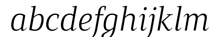 Mandrel Cond Light Italic Font LOWERCASE