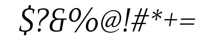 Mandrel Cond Regular Italic Font OTHER CHARS