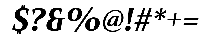Mandrel Norm Black Italic Font OTHER CHARS