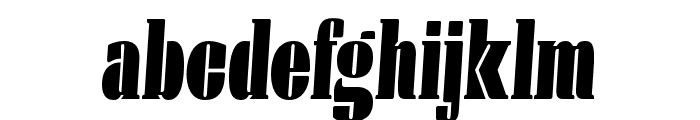 Manometer Serif Extra Light Italic Font LOWERCASE