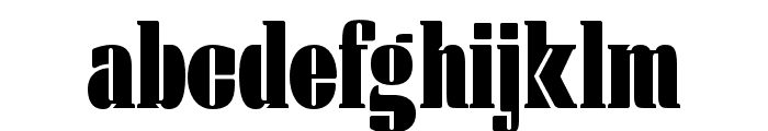 Manometer Serif Extra Light Font LOWERCASE