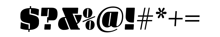 Manometer Serif Heavy Italic Font OTHER CHARS