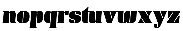 Manometer Serif Heavy Italic Font LOWERCASE