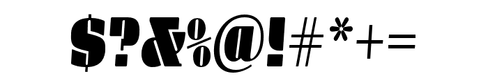 Manometer Serif Italic Font OTHER CHARS