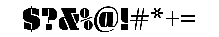 Manometer Serif Regular Font OTHER CHARS