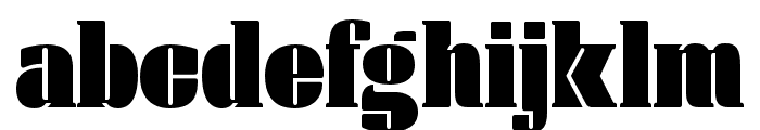 Manometer Serif Regular Font LOWERCASE