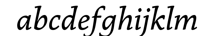 Marco Italic Font LOWERCASE