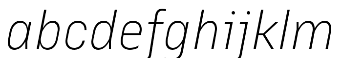 Margin MVB Light Italic Font LOWERCASE
