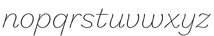 Marigny Thin Italic Font LOWERCASE