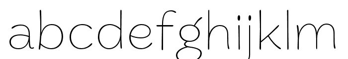 Marigny Thin Font LOWERCASE