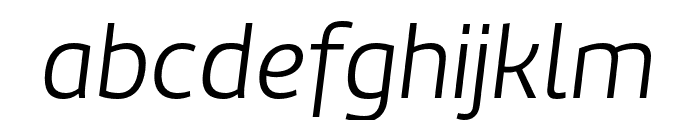Marine Light Italic Font LOWERCASE